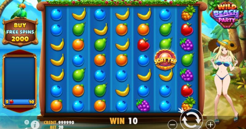 Wild beach party slots online