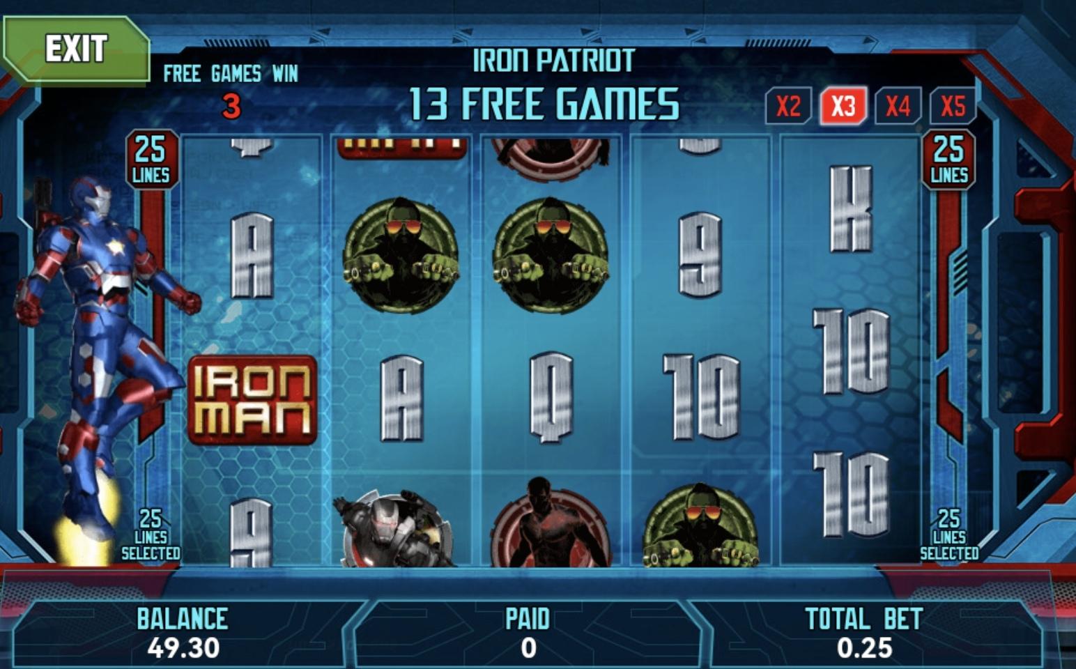 Iron Man 3 Slot