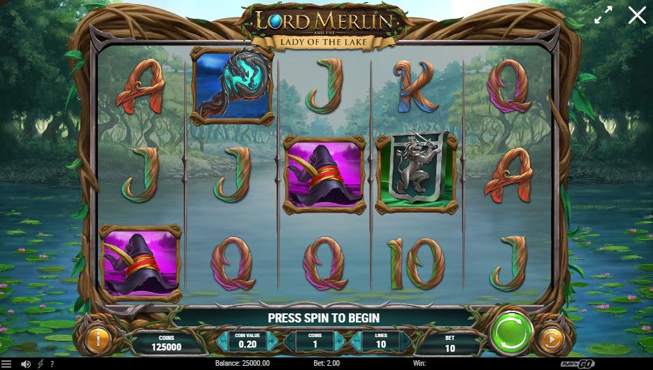 Lord Merlin and the Lady of the Lake Slot Online