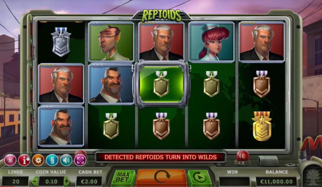 Reptoids Slot Online